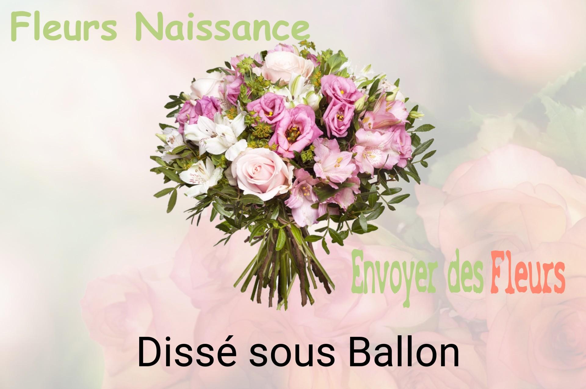 Bouquet de fleurs de naissance livré à Dissé-sous-Ballon