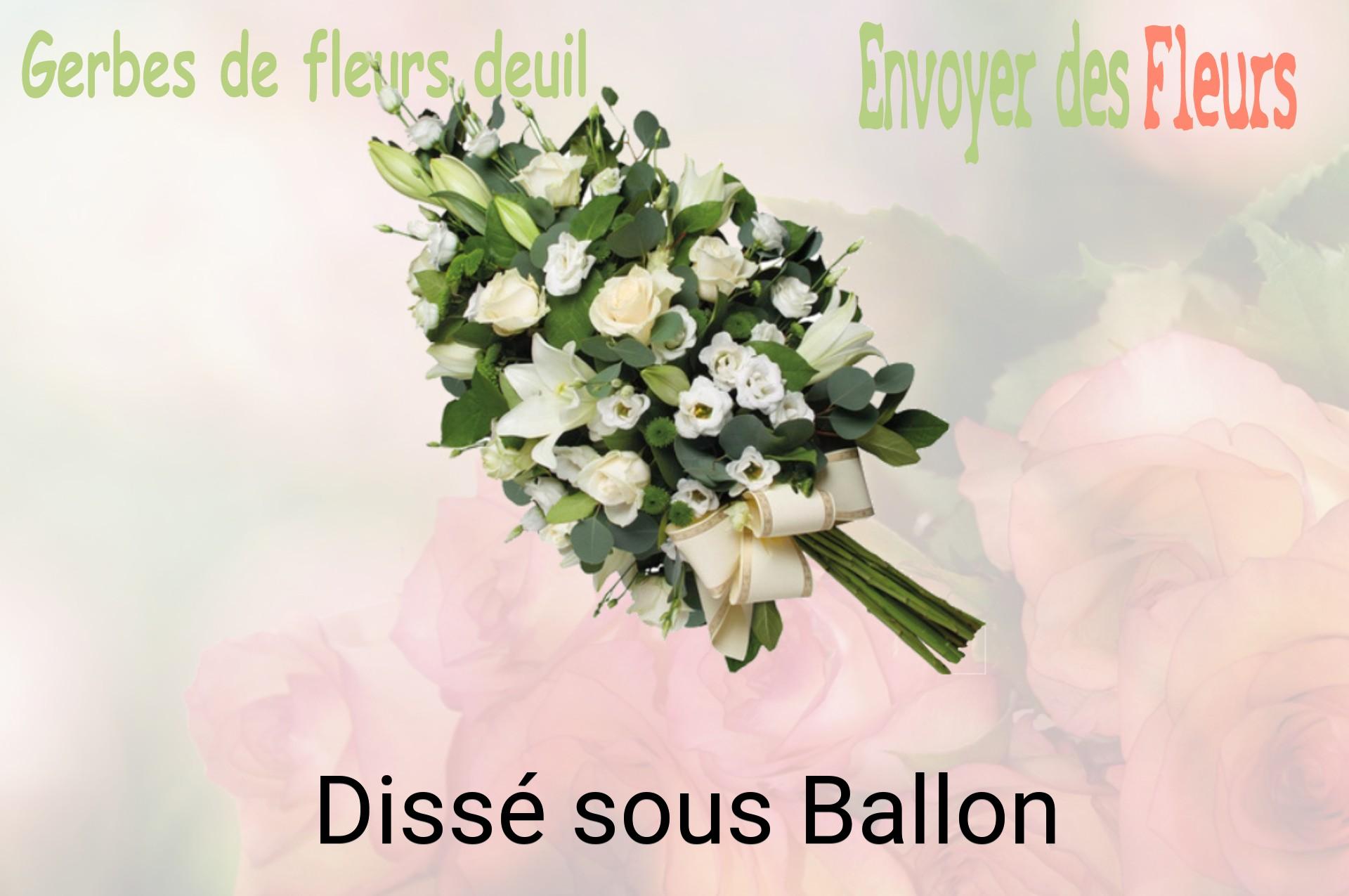 Gerbe de fleurs de deuil livrée à Dissé-sous-Ballon